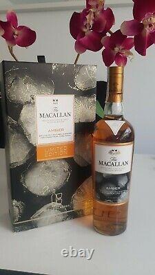 Très Rare Whisky Macallan Amber Edition Limitée Avec 2 Verres 70cl 40%