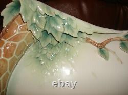 Très Rare-limited Edition-porcelaine Franz Endless Beauty-giraffe Ornamental Tray