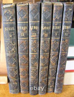Très Rare Œuvres De Lord Byron. 1819. 6 Volumes. Première Édition