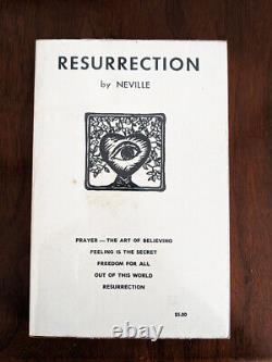 Très rare 1ère édition Résurrection NEVILLE Goddard 1971