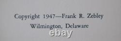 Très rare Les églises du Delaware : une histoire par Frank Zebley, relié, 1re édition, 1947
