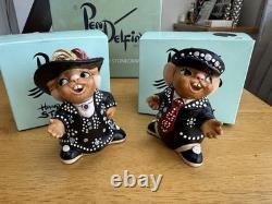 Très rare Pendelfin Pearly King Arthur et Pearly Queen Pauline édition limitée