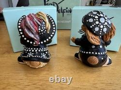 Très rare Pendelfin Pearly King Arthur et Pearly Queen Pauline édition limitée