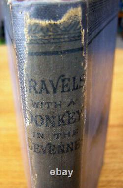 Très rare. Robert Louis Stevenson. Voyages avec un âne. 1879. 2e édition.