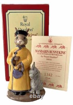 Très rare Royal Doulton Mandarin Bunnykins DB252 Édition Limitée Boîte & Certificat