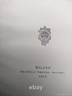 Très rare antique 1ère édition 1913 Livre FRA I Due Mondi Milano Italie G Ferrero