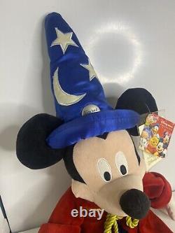 Très rare édition limitée de peluche Mickey Mouse l'apprenti sorcier n°553 sur 2500