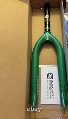 Très rare fourche de course BMX Odyssey Classic Forks édition limitée Matt Kelly Green