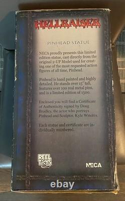 Très rare statue Hellraiser Pinhead édition limitée 557/1500 NECA 15 pouces