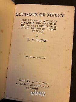 Très rares Avant-postes de la Miséricorde E W LUCAS CROIX-ROUGE BRITANNIQUE PREMIÈRE ÉDITION 1917