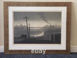 Trevor Grimshaw Le Viaduc Très Rare Édition Limitée Imprimée Signée par l'Artiste