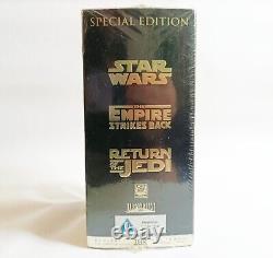 Trilogie spéciale de la Guerre des étoiles en édition spéciale coffret doré (VHS/SUR, 1997) Très rare