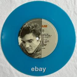 U2 - Angel Of Harlem - Très rare édition limitée australienne vinyle bleu 7 pouces  <br/> 