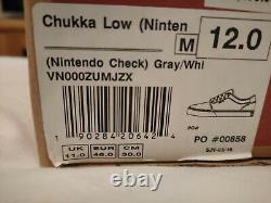 Vans Chukka Low Nintendo Ltd Édition Très Rare Entraîneurs En Uk Taille 11 Unworn