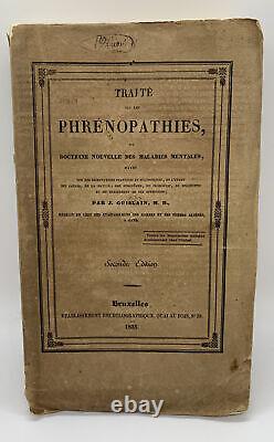 Very Rare 1835 Traite Sur Les Phrenopathies De J. Guislain Deuxième Édition Français