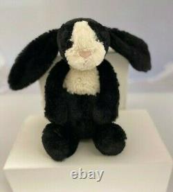 Very Rare Limited Edition 2017 Jellycat Medium Bashful Dutch Black/white Bunny
