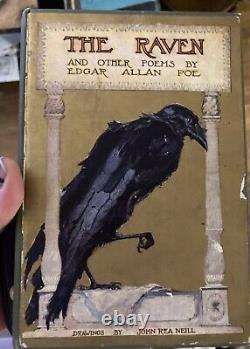 Very Rare The Raven By Edgar Allen Poe (1910) Premiere Édition - Très Bon État