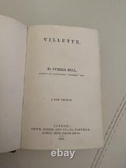 Villette par Currer Bell (Charlotte Bronte). Deuxième édition, 1855. Très rare.