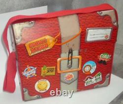 Vintage & Très Rare Argentina Litho Tin Lunchbox Burger King Rouge Variante