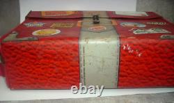 Vintage & Très Rare Argentina Litho Tin Lunchbox Burger King Rouge Variante