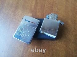 Vtg Très Rare Briquet Zippo Édition Limitée 1996 Groupe Bon Jovi Mains Ensemble