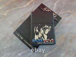 Vtg Très Rare Briquet Zippo Édition Limitée 1996 Noir Mat Groupe Bon Jovi