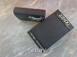 Vtg Très Rare Briquet Zippo Édition Limitée 1996 Noir Mat Groupe Bon Jovi