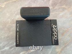 Vtg Très Rare Briquet Zippo Édition Limitée 1996 Noir Mat Groupe Bon Jovi