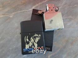 Vtg Très Rare Briquet Zippo Édition Limitée 1996 Noir Mat Groupe Bon Jovi