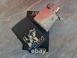 Vtg Très Rare Briquet Zippo Édition Limitée 1996 Noir Mat Groupe Bon Jovi