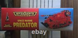 Warhammer 40k Chaos Space Marine Predator Édition 2 1994 Scellé Très Rare