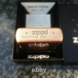 Zippo, Facebook Exclusive, Ltd Edition 94 De 400, Cuivre Antique, (très Rare)